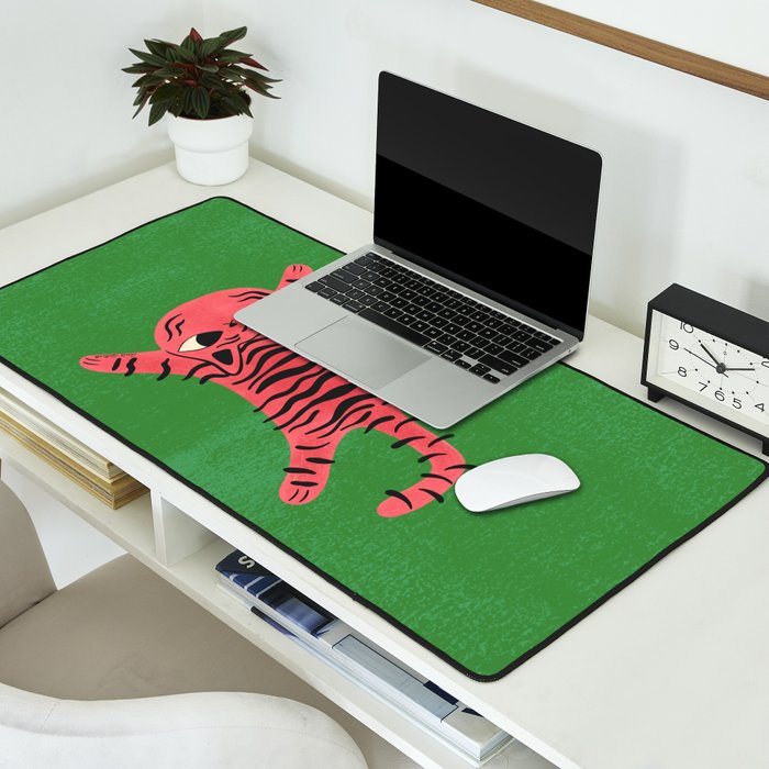 Silly Cat Rug Desk Mat Gallery Image 2