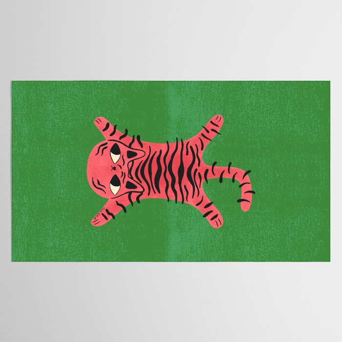 Silly Cat Rug Tablecloth Gallery Image 2