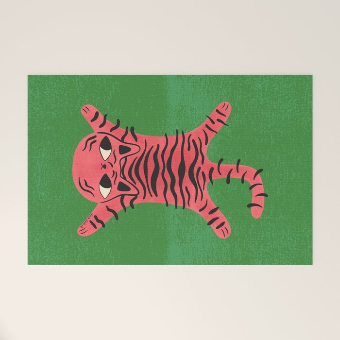 Silly Cat Rug Welcome Mat Gallery Image 1