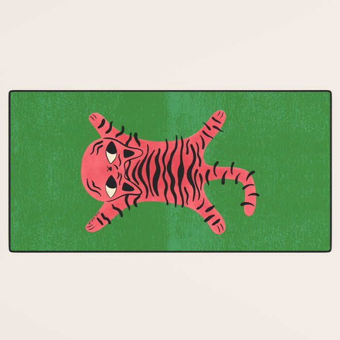Silly Cat Rug Desk Mat Gallery Image 3