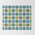 Retro Summer Daisies X Throw Blanket Gallery Image 2
