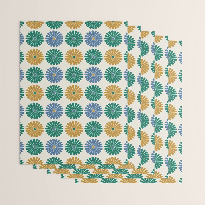 Retro Summer Daisies X Wrapping Paper Gallery Image 3