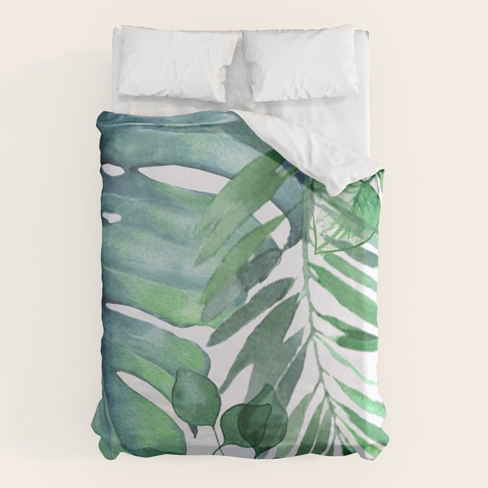 Tropical  Leaves Duvet Cover Gallery Image 1