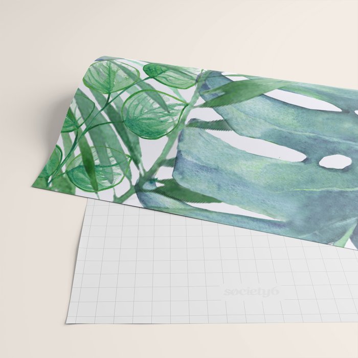 Tropical  Leaves Wrapping Paper Gallery Image 2