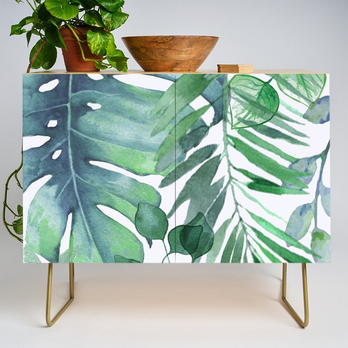 Tropical  Leaves Credenza Gallery Image 1