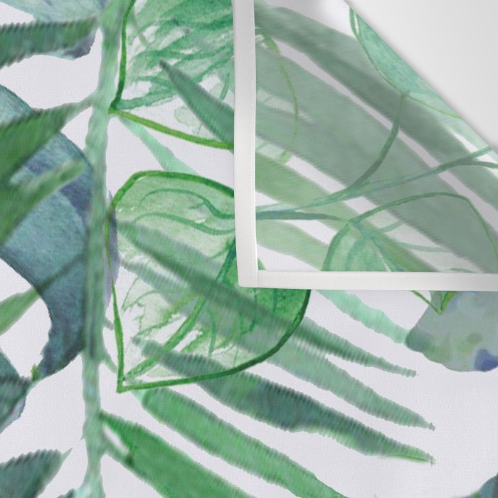 Tropical  Leaves Wall Tapestry Gallery Image 3