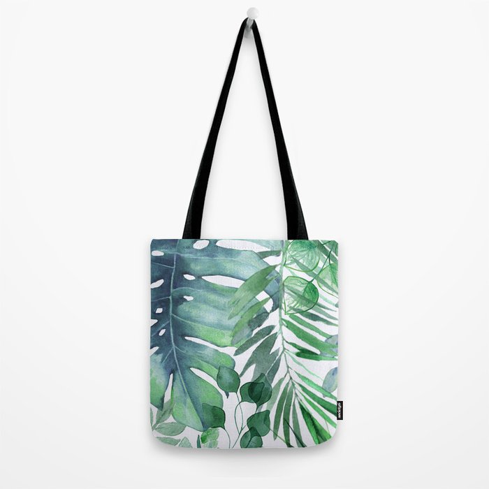 Tropical  Leaves Tote Bag Gallery Image 2