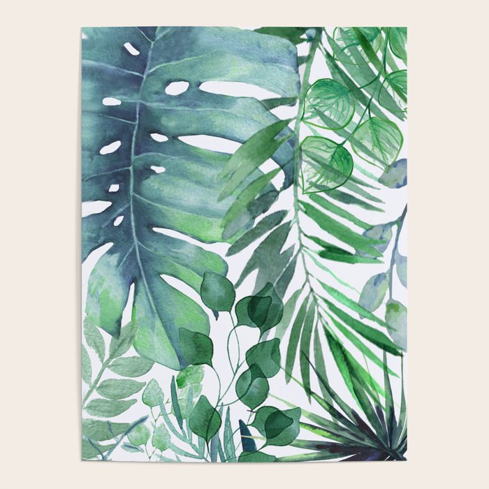 Tropical  Leaves Poster Gallery Image 1