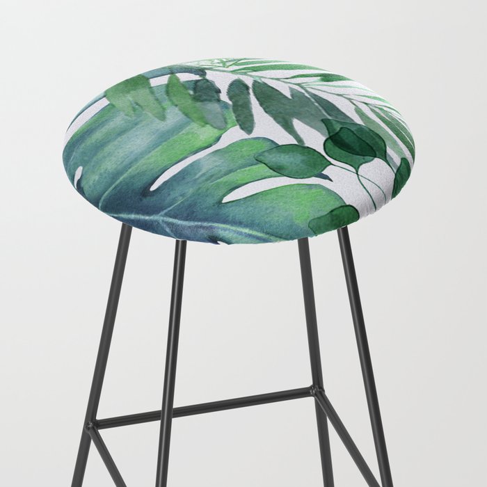 Tropical  Leaves Stool Gallery Image 2
