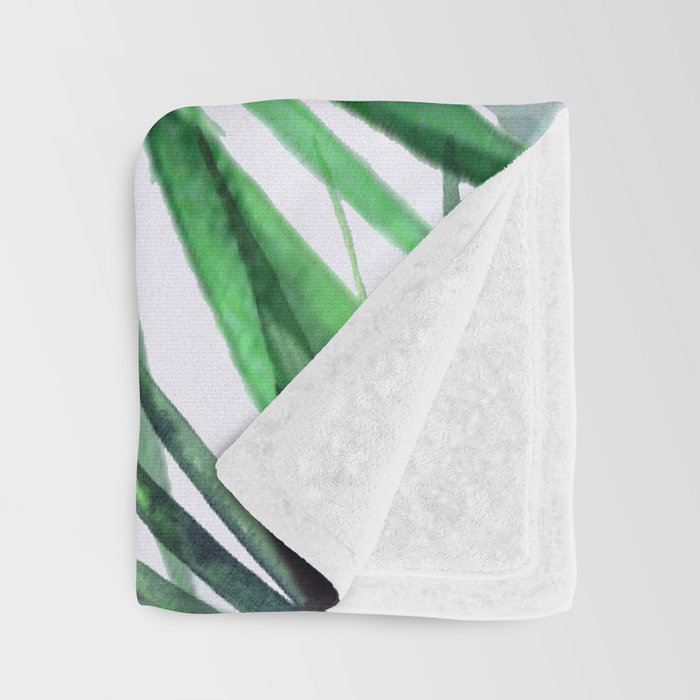 Tropical  Leaves Throw Blanket Gallery Image 3