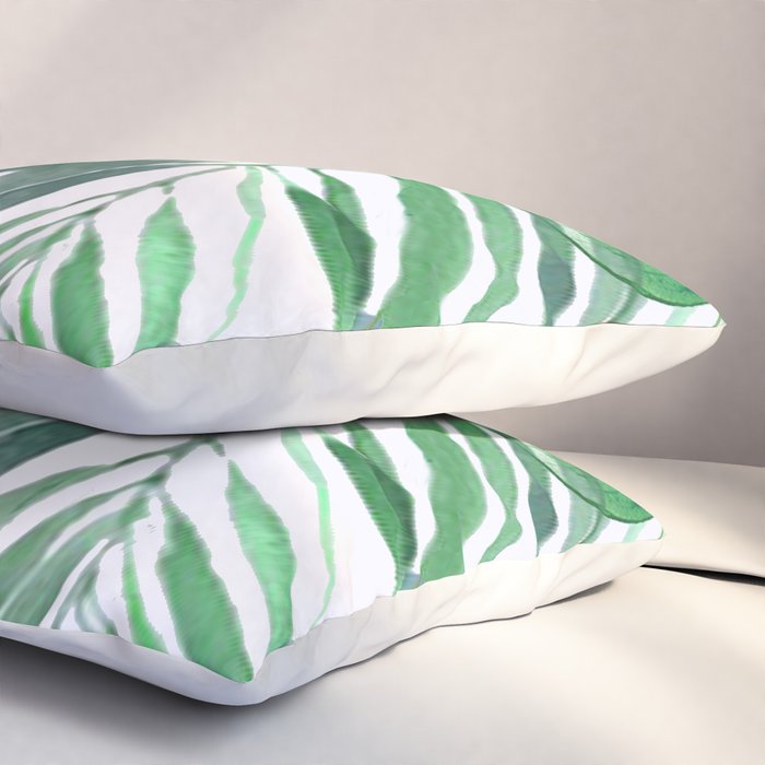 Tropical  Leaves Pillow Sham Gallery Image 3