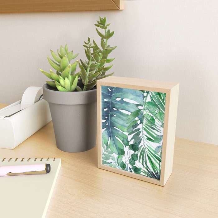 Tropical  Leaves Mini Art Print Gallery Image 2