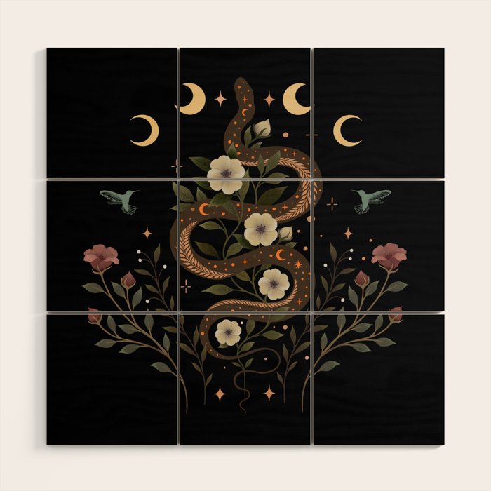 Serpent Spell Wood Wall Art Gallery Image 1