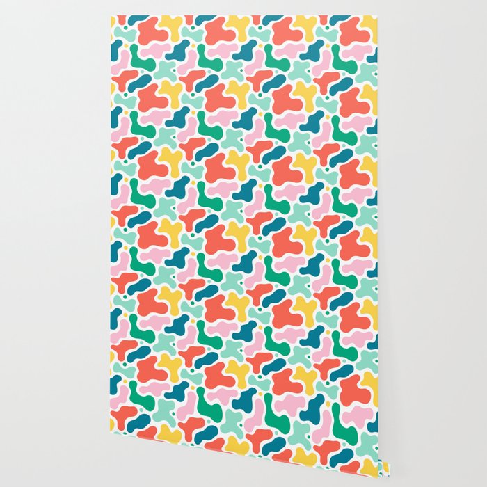 Colorful abstract art shape pattern Wallpaper Gallery Image 2