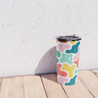 Colorful abstract art shape pattern Travel Mug Gallery Image 4