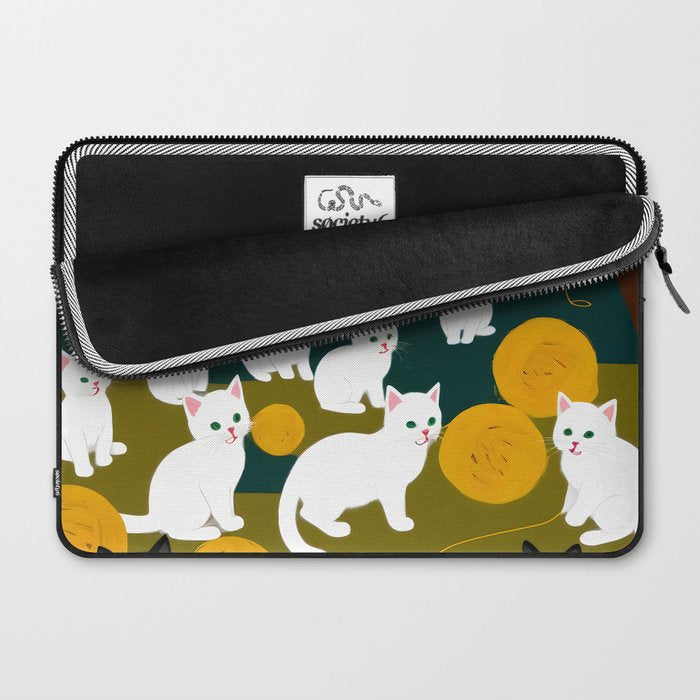 Cats And Wool Laptop Sleeve Gallery Image 2