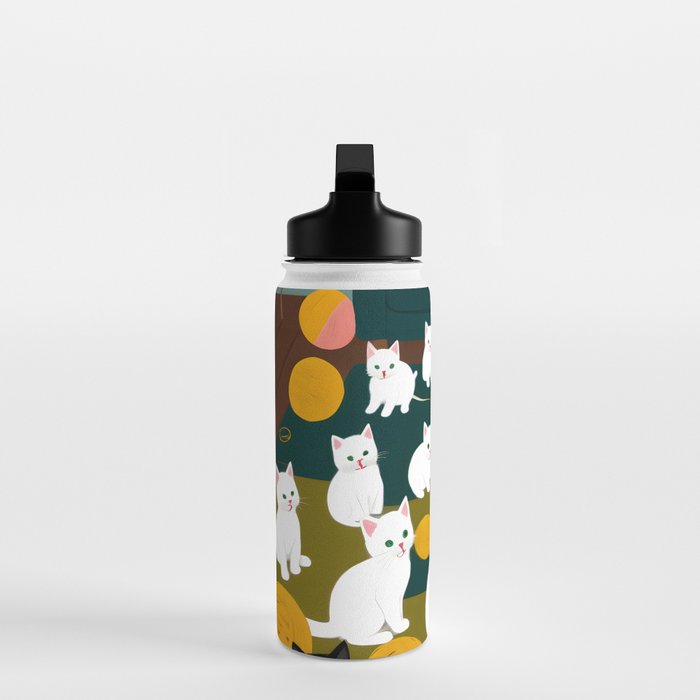 Cats And Wool Water Bottle Gallery Image 3