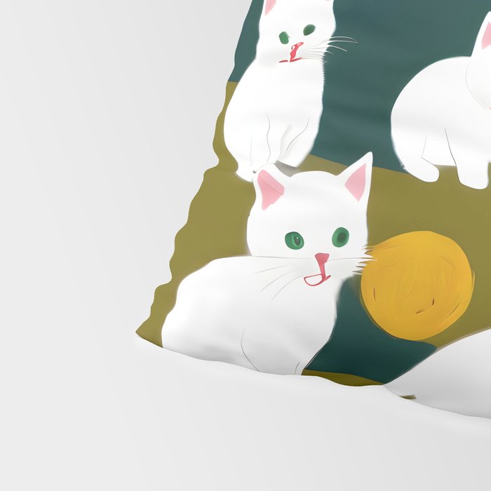 Cats And Wool Pillow Sham Gallery Image 4