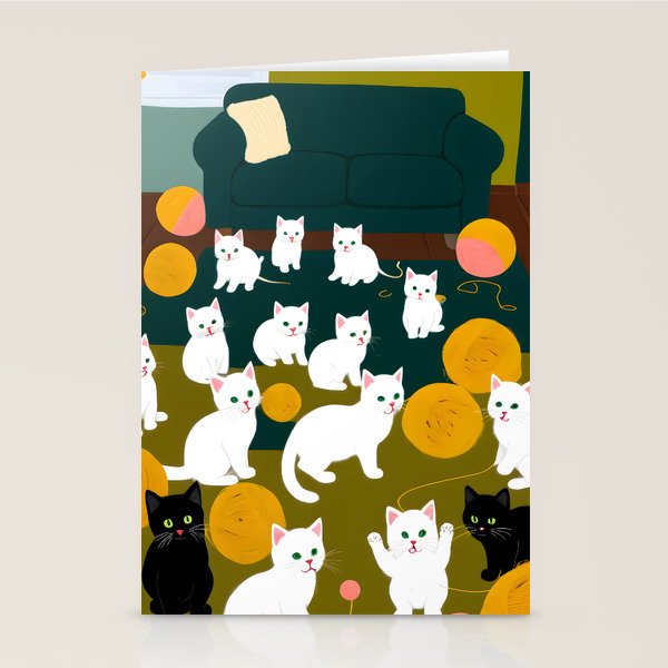 Cats And Wool Stationery Card Gallery Image 1