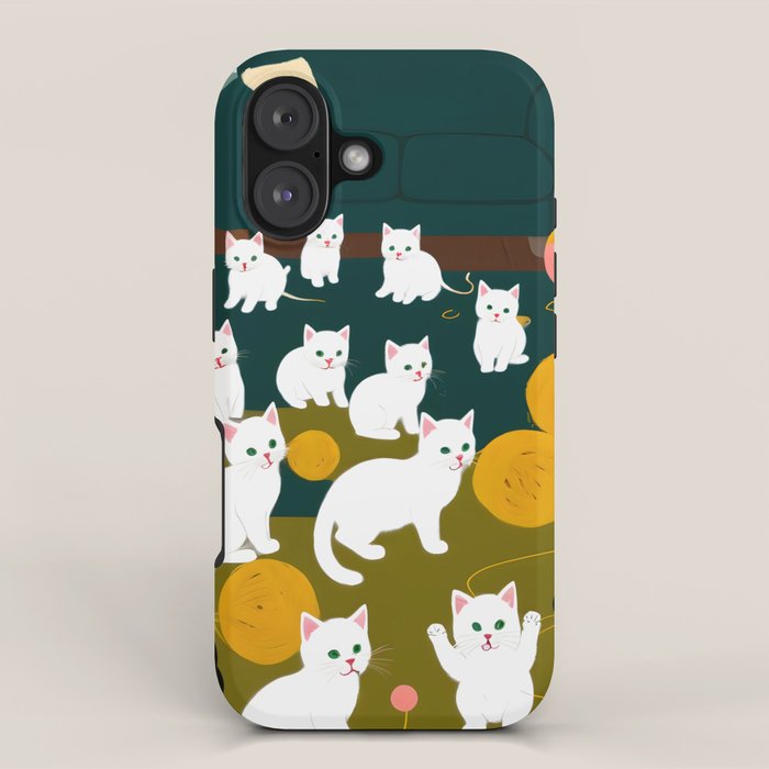 Cats And Wool iPhone Case Gallery Image 1