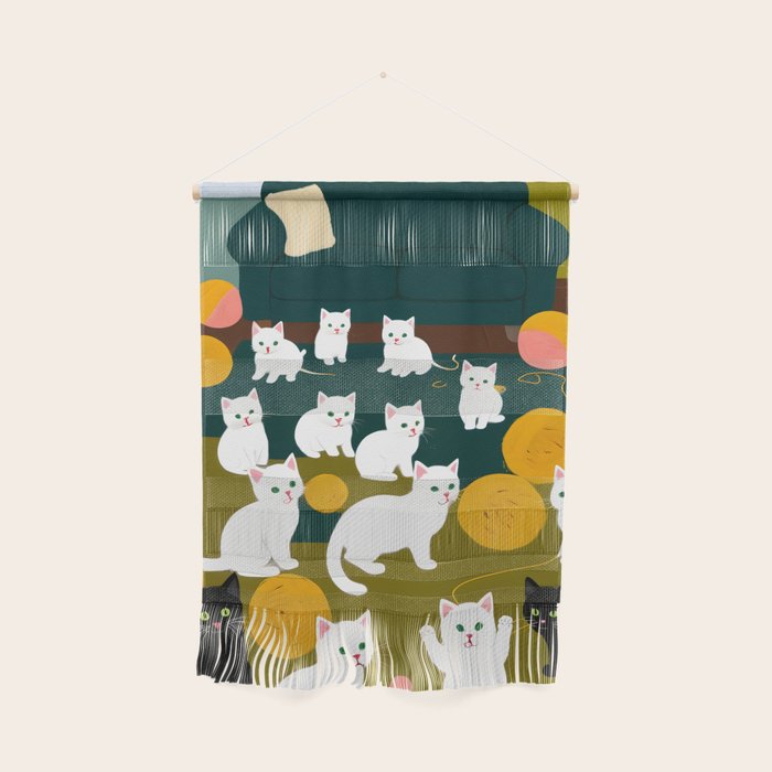 Cats And Wool Wall Hanging Gallery Image 1