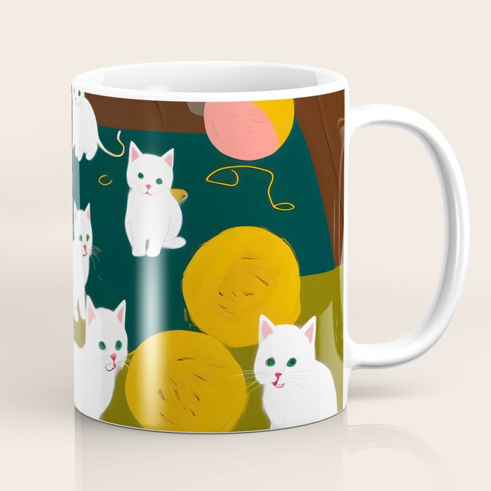Cats And Wool Coffee Mug Gallery Image 1