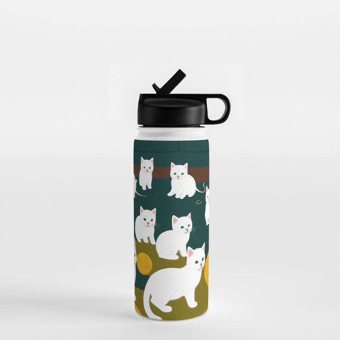 Cats And Wool Water Bottle Gallery Image 1