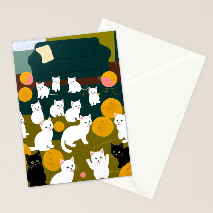 Cats And Wool Stationery Card Gallery Image 2