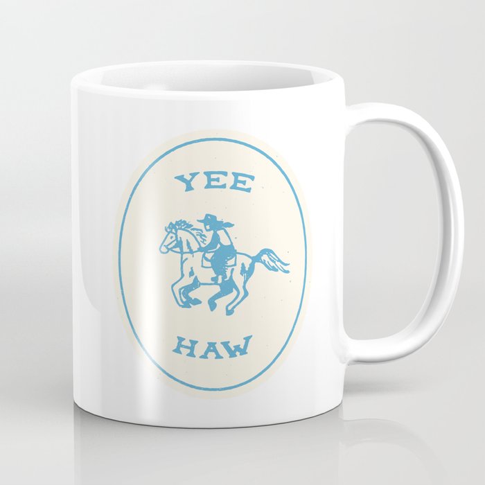 Yee Haw in Blue Coffee Mug Gallery Image 1