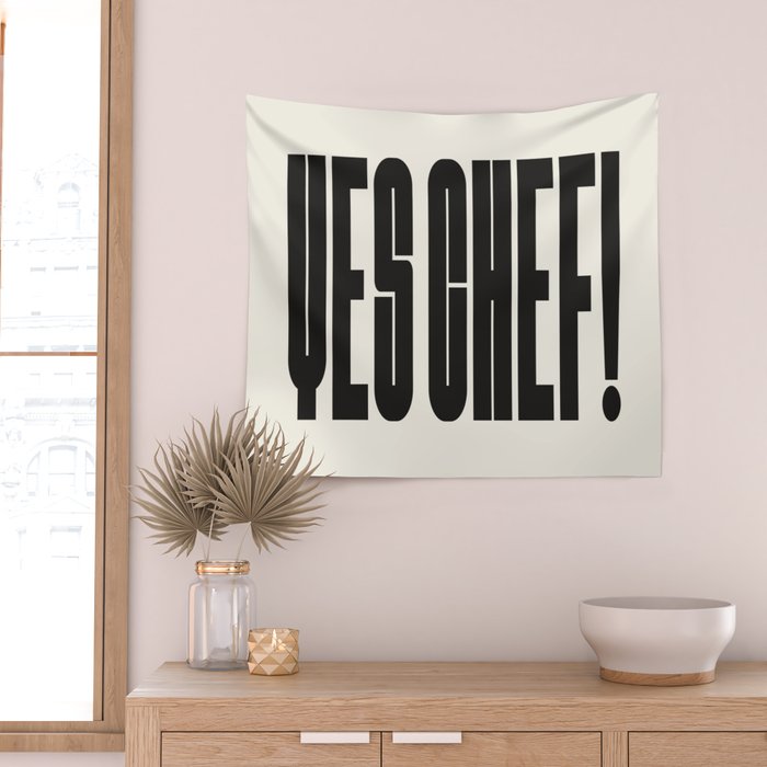 Yes Chef Wall Tapestry Gallery Image 2