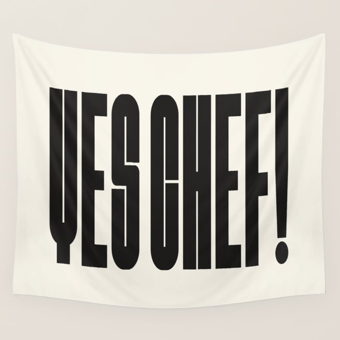 Yes Chef Wall Tapestry Gallery Image 1
