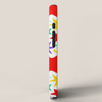 Colorful fun star doodle pattern iPhone Case Gallery Image 2