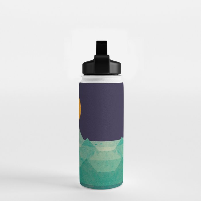 The ocean, the sea, the wave - night scene Water Bottle Gallery Image 2