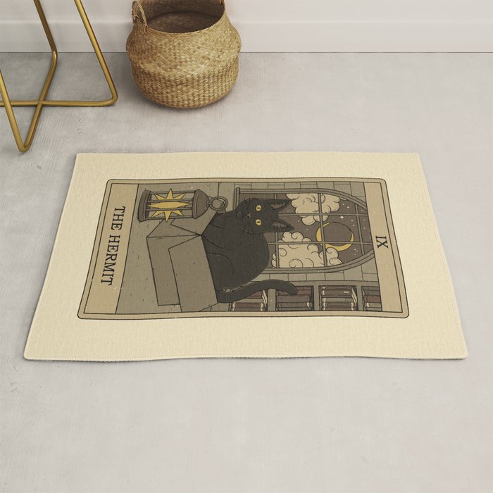 The Hermit - Cats Tarot Rug Gallery Image 1