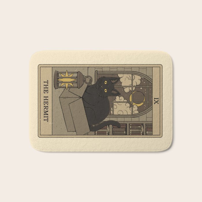 The Hermit - Cats Tarot Bath Mat Gallery Image 1