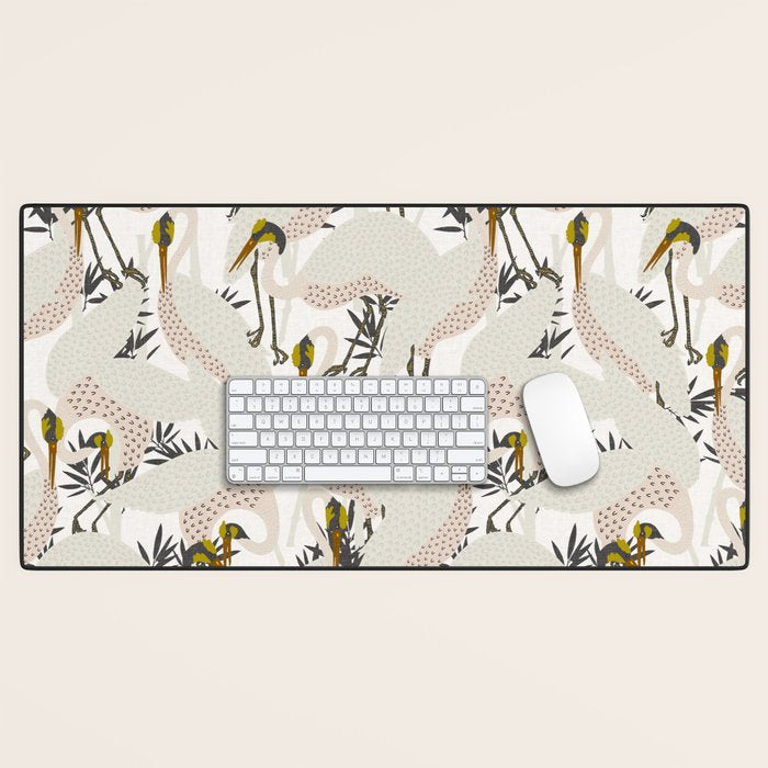 HERON WHITE Desk Mat Gallery Image 1