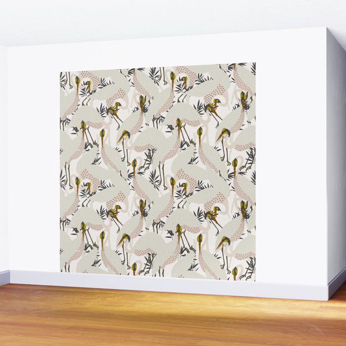 HERON WHITE Wall Mural Gallery Image 2