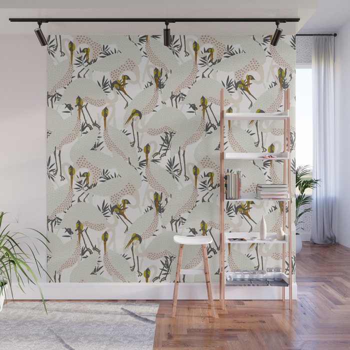 HERON WHITE Wall Mural Gallery Image 1