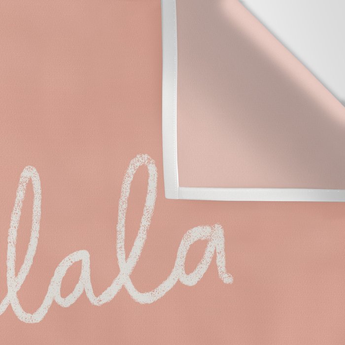 Fa La La Peach Pink Wall Tapestry Gallery Image 3