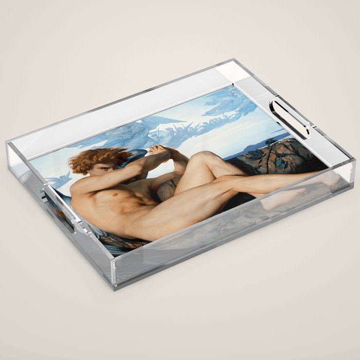 Fallen Angel by Alexandre Cabanel, 1847 Acrylic Tray Gallery Image 1