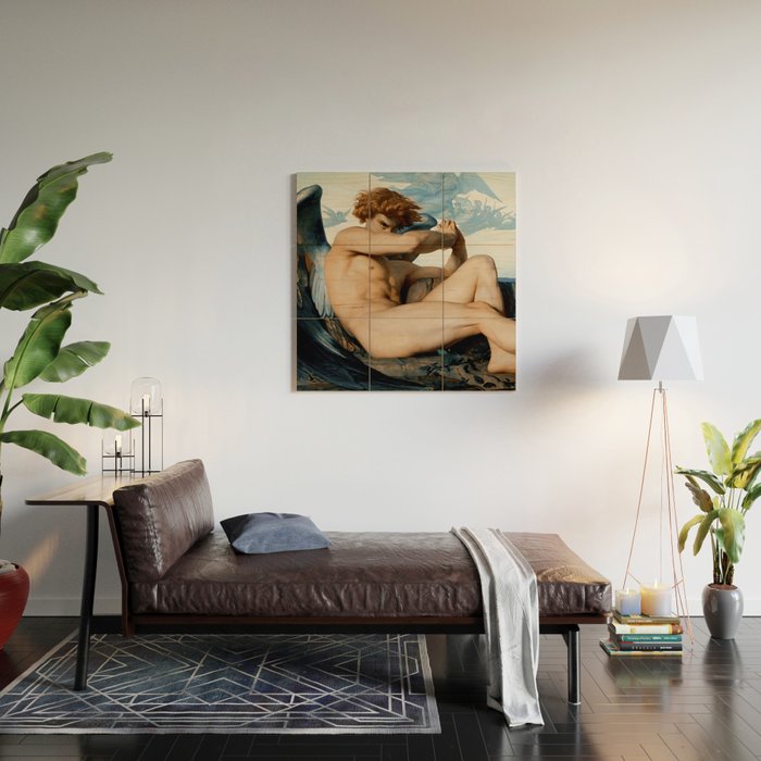 Fallen Angel by Alexandre Cabanel, 1847 Wood Wall Art Gallery Image 2