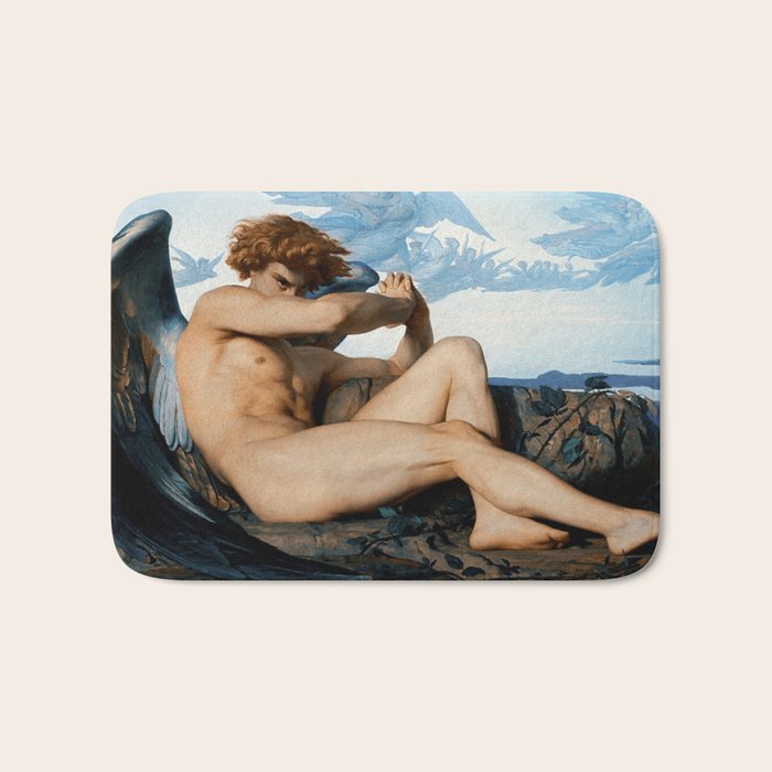 Fallen Angel by Alexandre Cabanel, 1847 Bath Mat Gallery Image 1