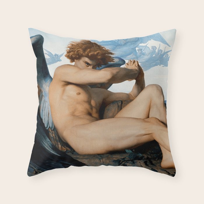 Fallen Angel by Alexandre Cabanel, 1847 Throw Pillow Gallery Image 6