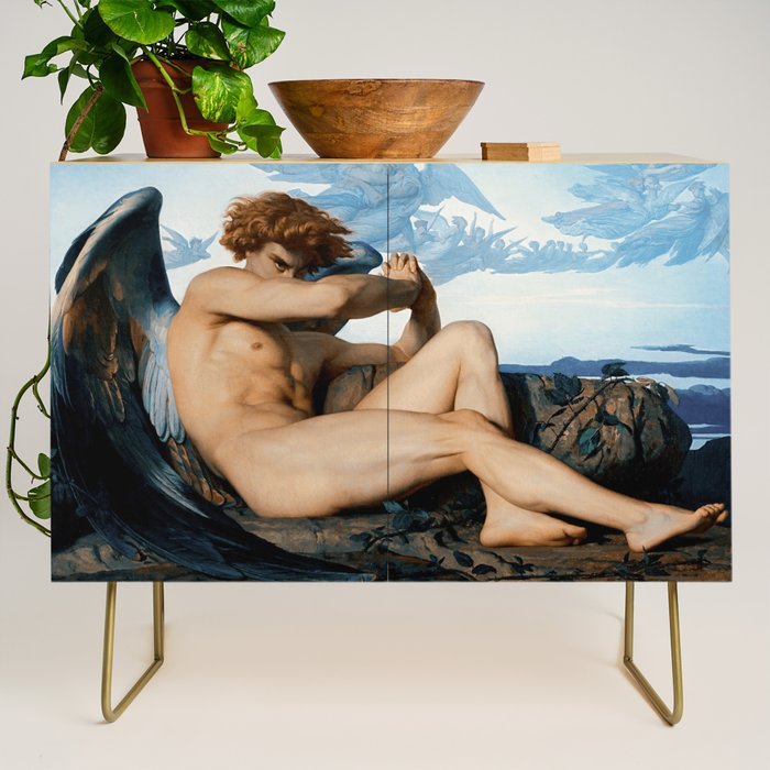 Fallen Angel by Alexandre Cabanel, 1847 Credenza Gallery Image 1