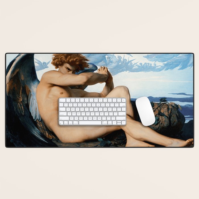 Fallen Angel by Alexandre Cabanel, 1847 Desk Mat Gallery Image 1