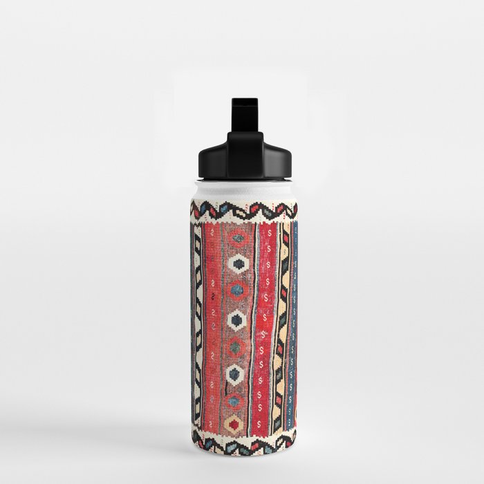 Shahsavan  Antique Azerbaijan Persian Kilim Print Water Bottle Gallery Image 2