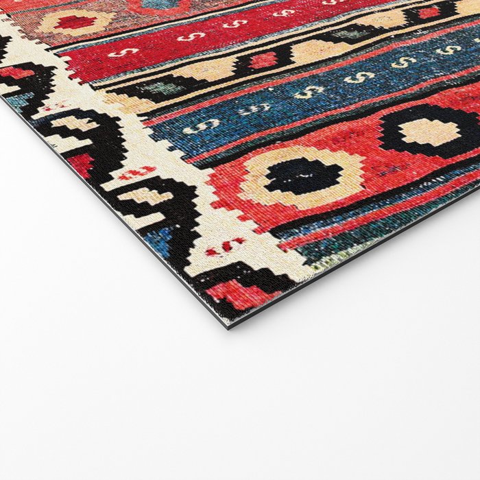 Shahsavan  Antique Azerbaijan Persian Kilim Print Welcome Mat Gallery Image 2