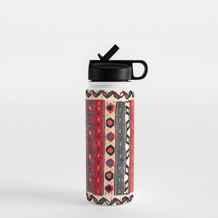 Shahsavan  Antique Azerbaijan Persian Kilim Print Water Bottle Gallery Image 1