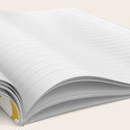 Danish Pattern Yellow Mid Century Modern Notebook Gallery Image 2