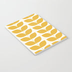 Danish Pattern Yellow Mid Century Modern Notebook Gallery Image 3